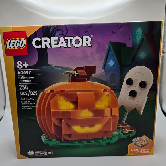 Lego Halloween Pumpkin set 40697 New, Retired, light brick included - Picture 1 of 6
